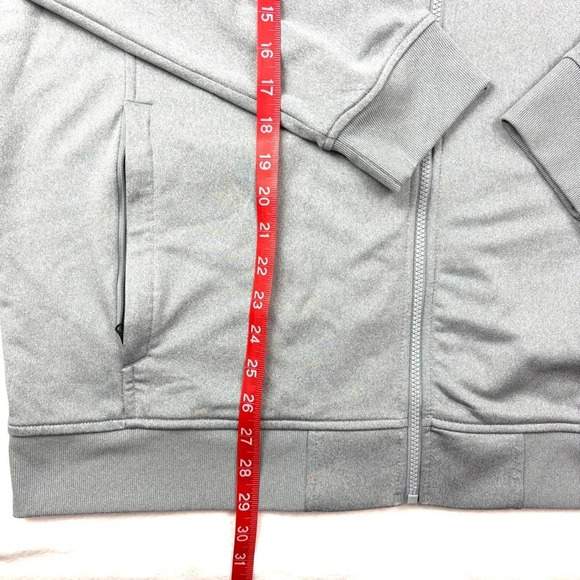 UnderArmour Men’s Gray Heather Coldgear Loose Full Zip Athletic Jacket Size XXL - Picture 14 of 14